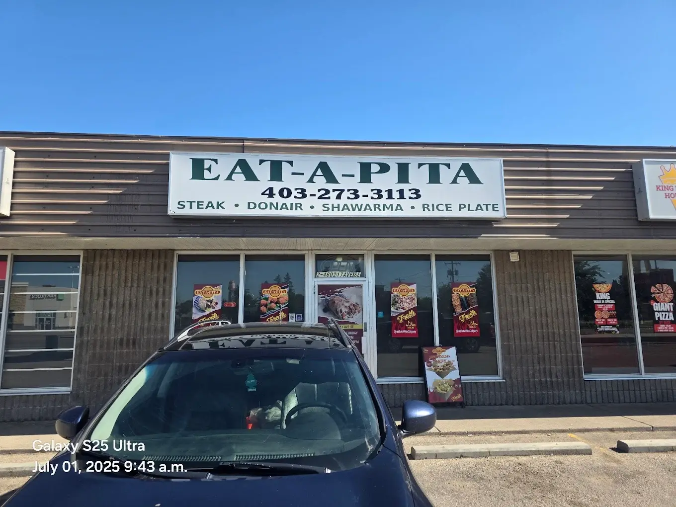 Contact Eat-A-Pita Mediterranean restaurant in Calgary SE